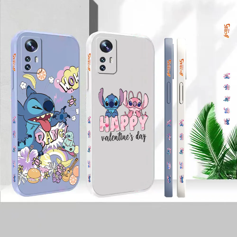 

Liquid For Xiaomi 13 12 12S 12X 11 11T 10 10S 10I 9 9SE 8 8SE Pro Ultra Lite Cover Lilo & Stitch Angel Cartoon Case Funda Cqoue