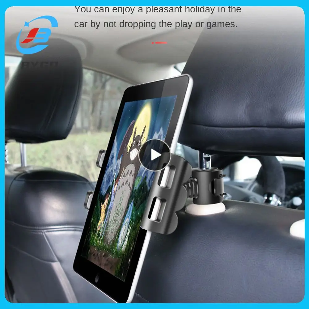 

Car Phone Holder Universal Multifunctional Mobile Phone Holder 360 Degree Rotation Practical Stable Rear Seat Bracket Abs