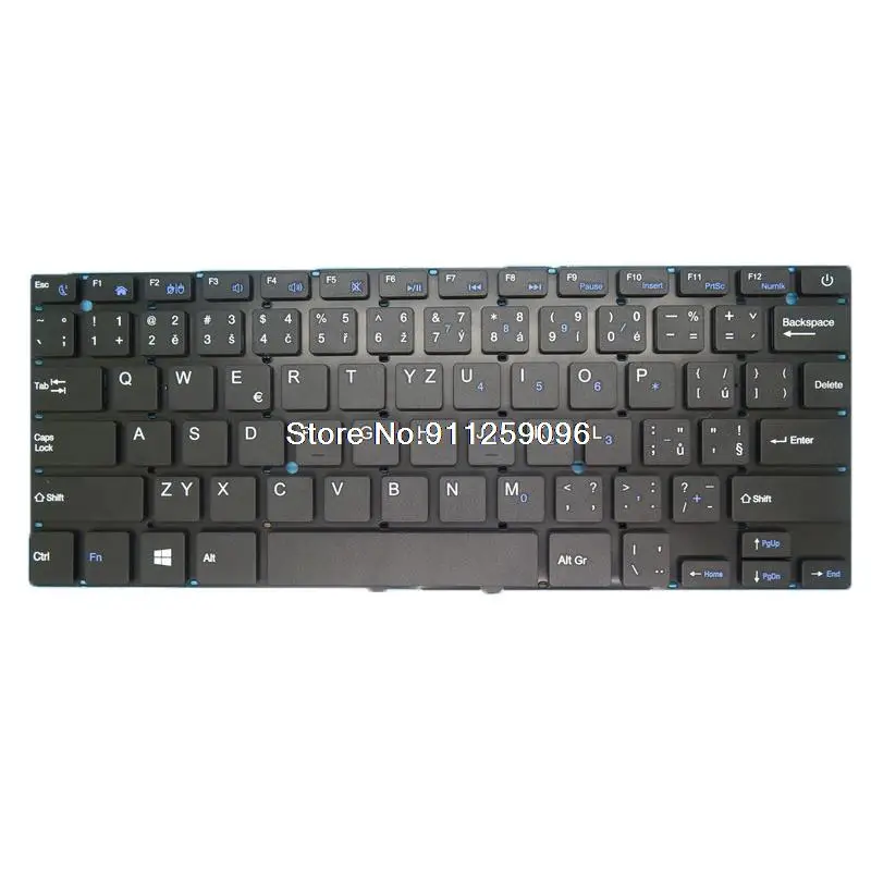 

Клавиатура для ноутбука UMAX VisionBook 14Wi Plus UMM200V44 с чешским кубическим цирконием, черная, без рамки, Новинка