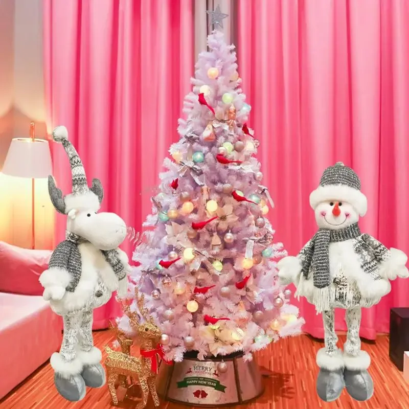 

High-Quality 2022 Christmas Decorations Retractable Snowman Elk Dolls Xmas Figurines Kids Christmas Gift Ornaments Size Dolls