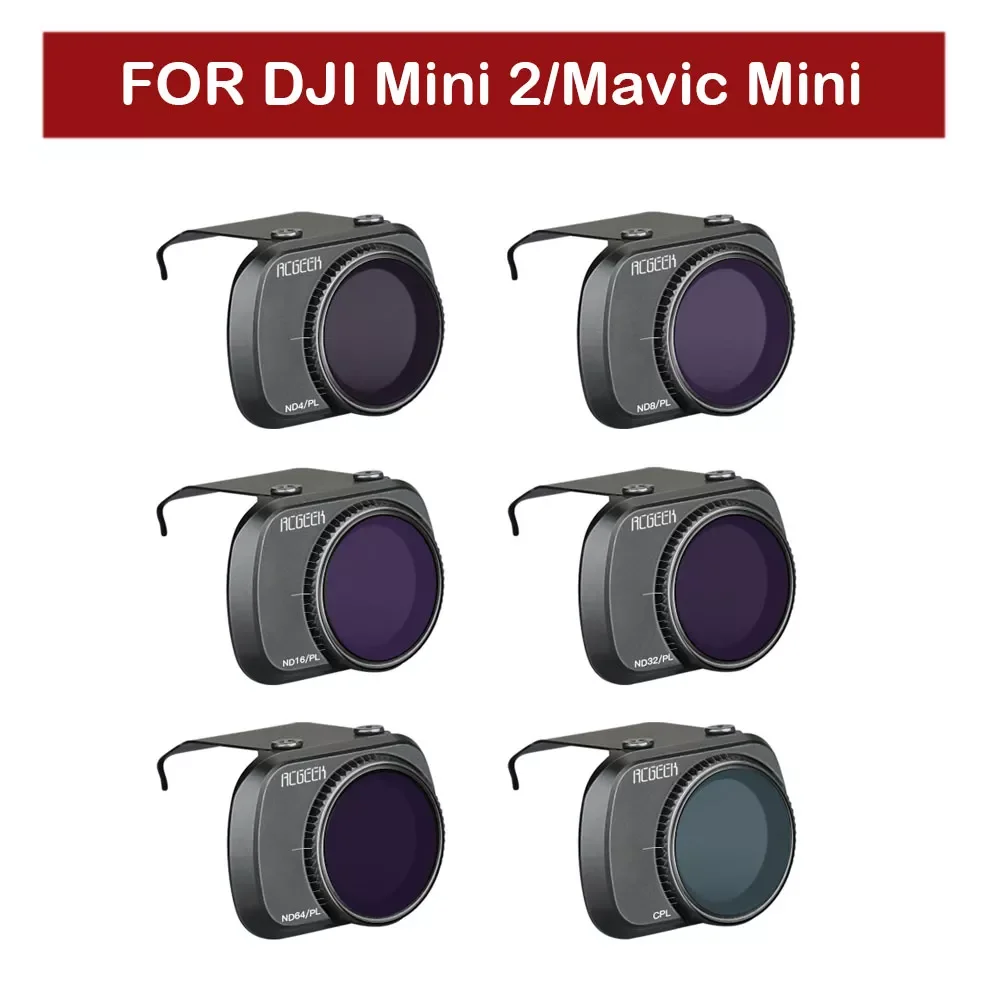 

6 in 1 Set DJI Mini SE/Mini 2 Filter CPL ND8 ND16 ND32 ND64 PL Adjustable Aluminum Alloy Filter For DJI Mavic Mini Accessories