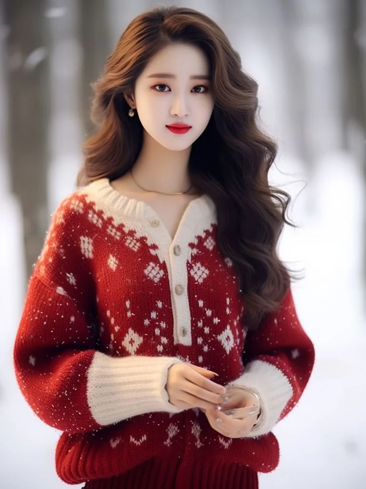 Осень и зима новый продвинутый сладкий красивый супер свободный свитер модный