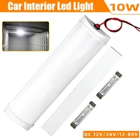 10w car interior led light bar 72 led white light tube with switch for van lorry truck rv for camper boat indoor ceiling light