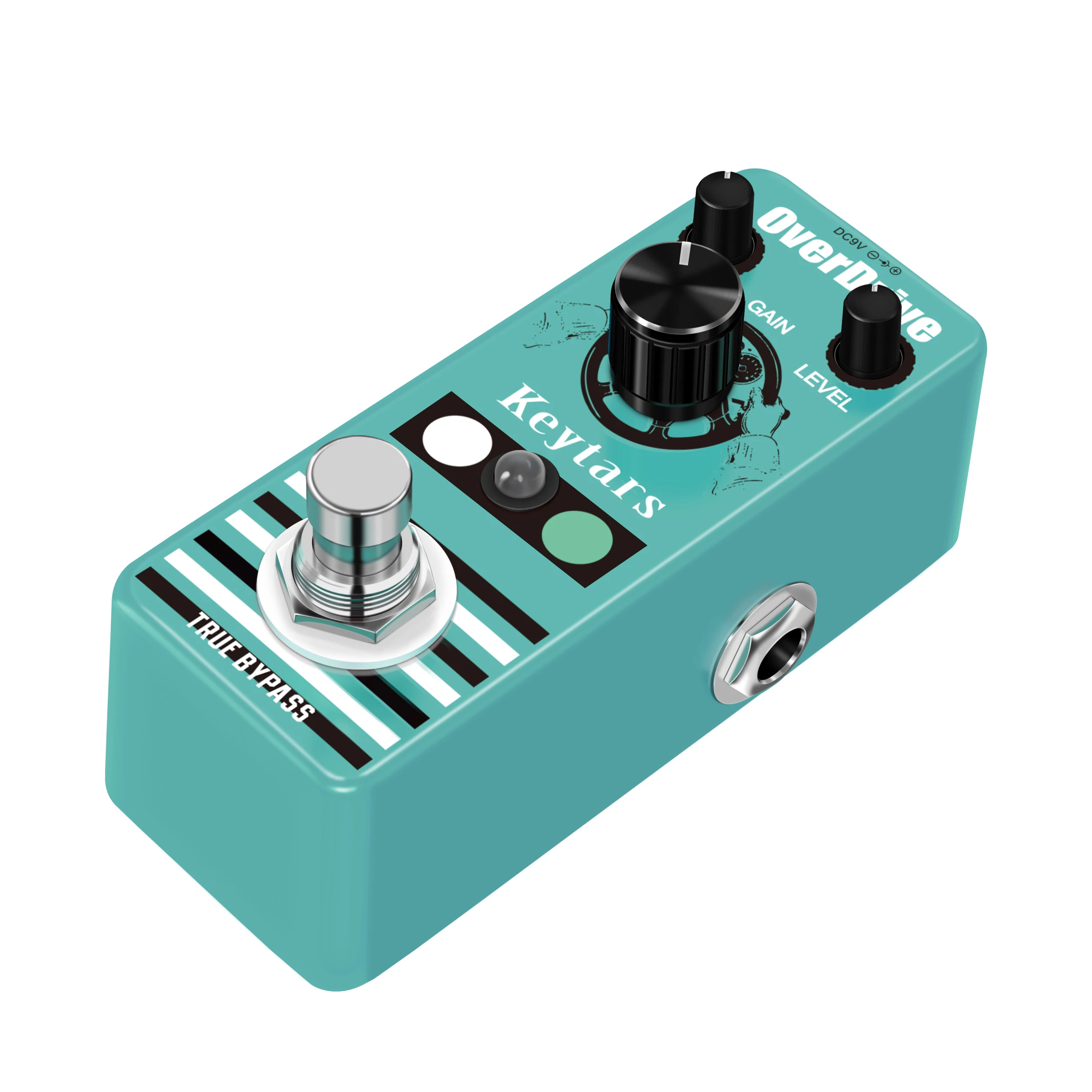 Keytars LEF-302A Guitar Overdrive Effect Pedal Analog Classic Blues Style With Bright And Wild Sound Ture Bypass Full Metal Case