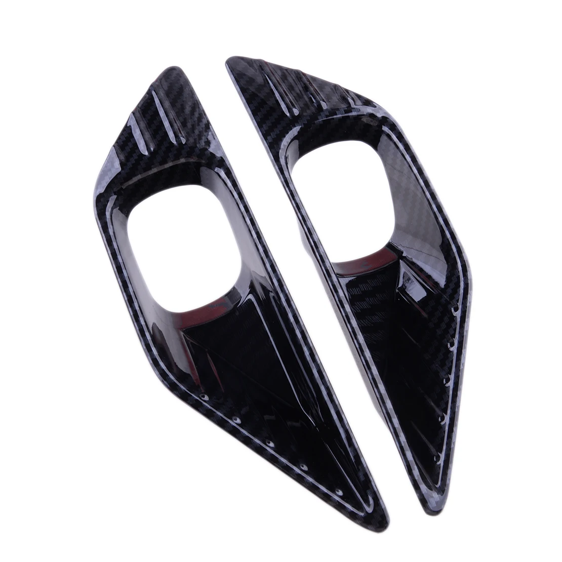 

1 Pair Left Right Front Fog Light Lamp Trims Covers Carbon Fiber Style ABS Fit for Mitsubishi Outlander 2022