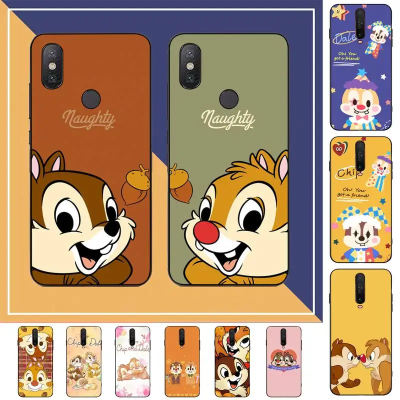 

MINISO Chip 'n' Dale Phone Case for Redmi Note 8 7 9 4 6 pro max T X 5A 3 10 lite pro
