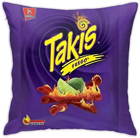

Takis Bedroom Couch Sofa Square Pillow Case Home Decorative Throw Pillow Covers 18x18 Inch