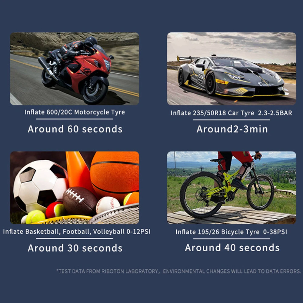 Компрессор Автомобильный цифровой портативный 12 В 180 Psi