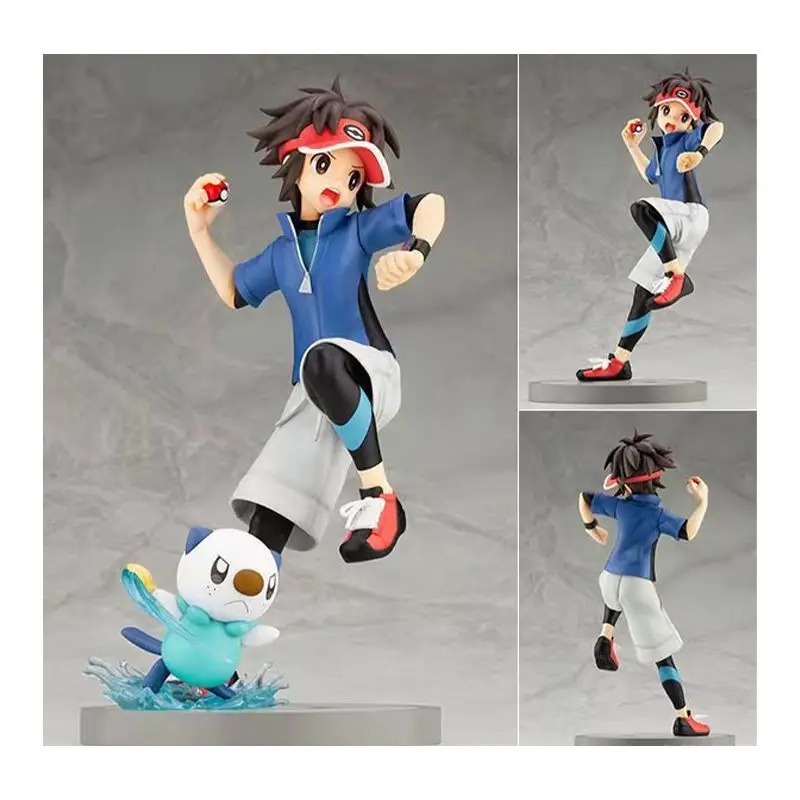 

Original Kotobukiya ARTFX J Pokemon Series Nate with Oshawott 1/8 In Stock Anime Action Collection Figures Model Toys