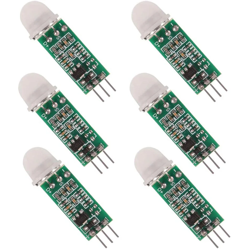 

6pcs HC-SR505 Adjustable IR Pyroelectric Infrared PIR Motion Sensor Detector PID Modules for Arduino