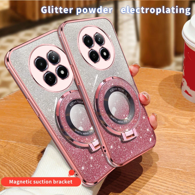 Роскошный мягкий блестящий чехол для Realme 12 12Pro Realme12Pro + Plus силиконовый креативный