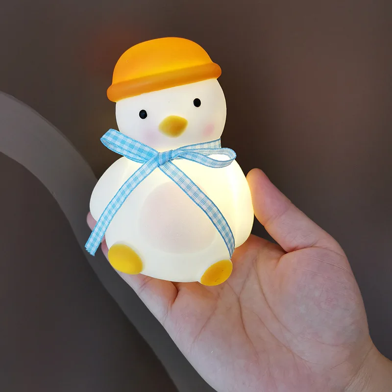 

Creative Tilt Head Cute Duck Night Light Bedroom Eye Protection Light Cartoon Decoration Gift Night Light