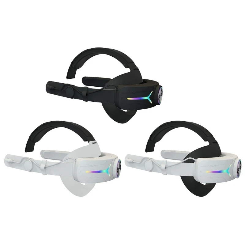 

Customizable RGB Headband Head Strap for VR Devices Reduce Face Pressure Strap