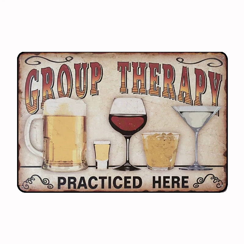 

Vintage Beer Metal Sign Mural Painting Customize Kitchen Tin Sign Posters Room Wall Decoration