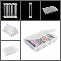 10pcsset clear embellishment storage tubes can put in small ornaments candies or other supplies with clear craft storage case