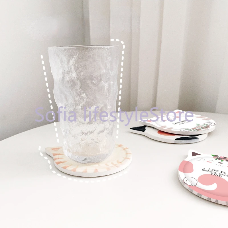 Подставка под чашку в форме кошки коврик подставка для чашки кофе столовые