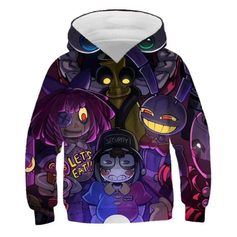 Jax удивительная цифровая Толстовка для косплея цирковой помани уличная одежда