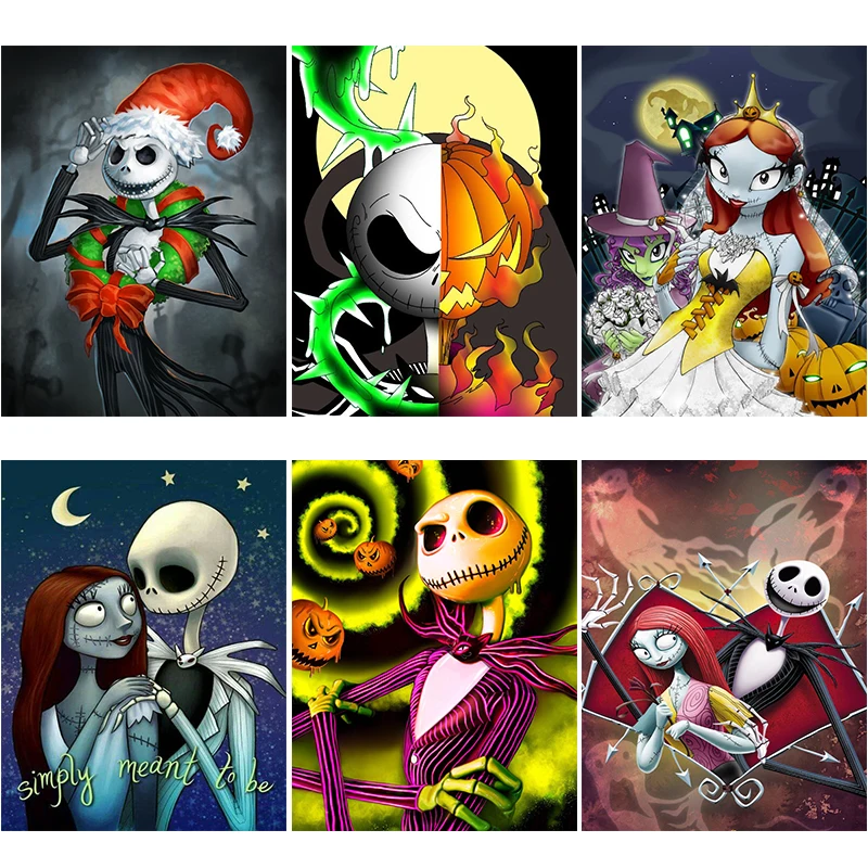 

5D полностью квадратная/круглая Алмазная вышивка рисунок тыквы с черепом Бриллиантовая вышивка своими руками вышивка крестиком мозаичные изделия