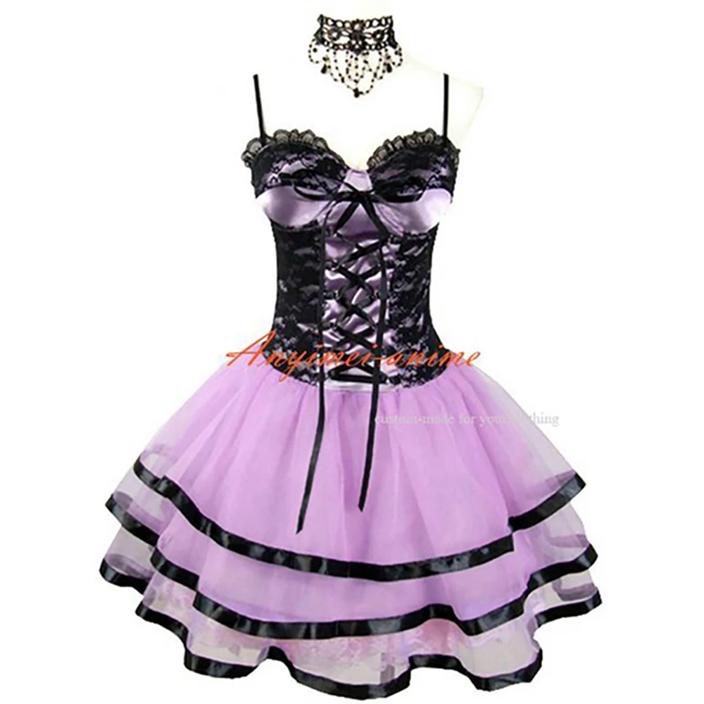 

tailor-made lolita gothic punk sweet fashion violet mauve ballet purple organza dress costume cosplay tv/cd[ck1294]