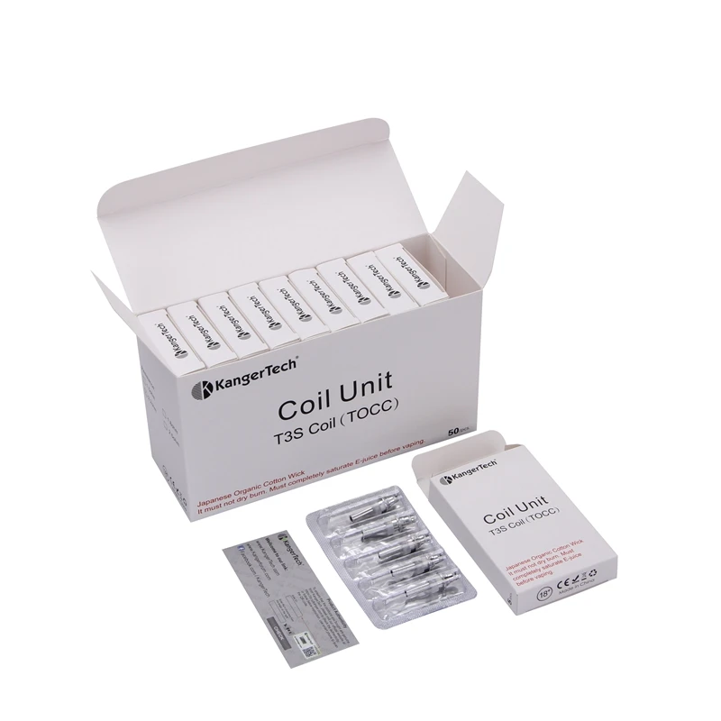 Kanger T3S /MT32 / TOCC T2 COIL Unit Replacement for Authentic 5pcs/Pack |