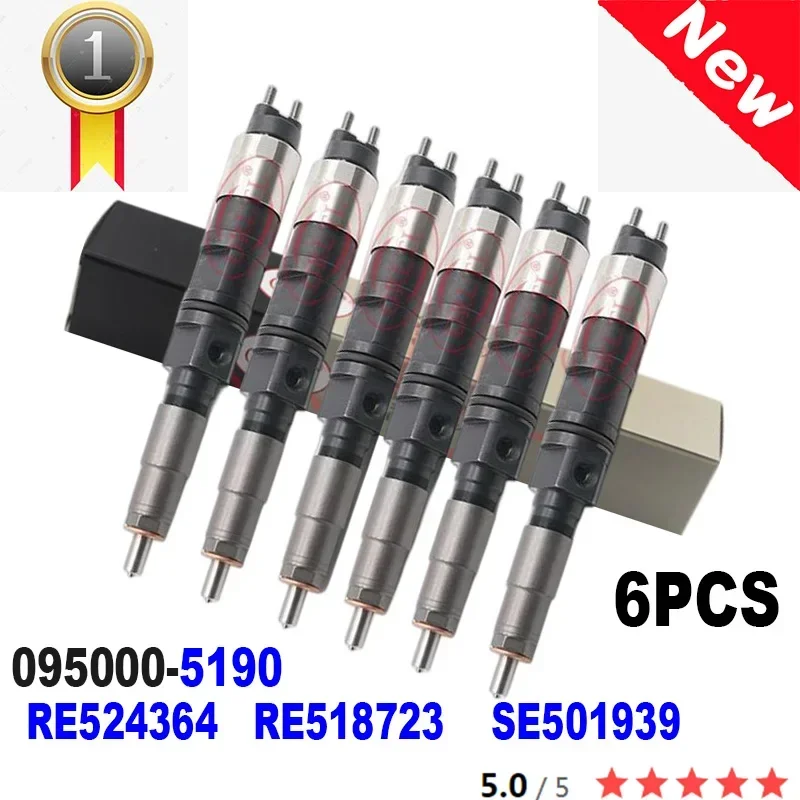 095000 - 5190 ДЛЯ JOHN DEERE RE 524364 518723 SE 501939 0950005190 Высококачественная форсунка 6 шт.