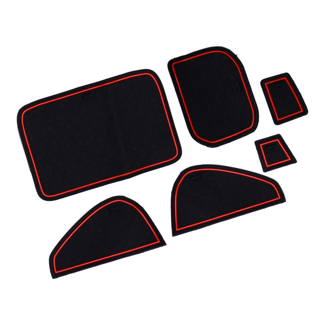 1 комплект черно-красный коврик для ворот нескользящий держатель дверной чашки