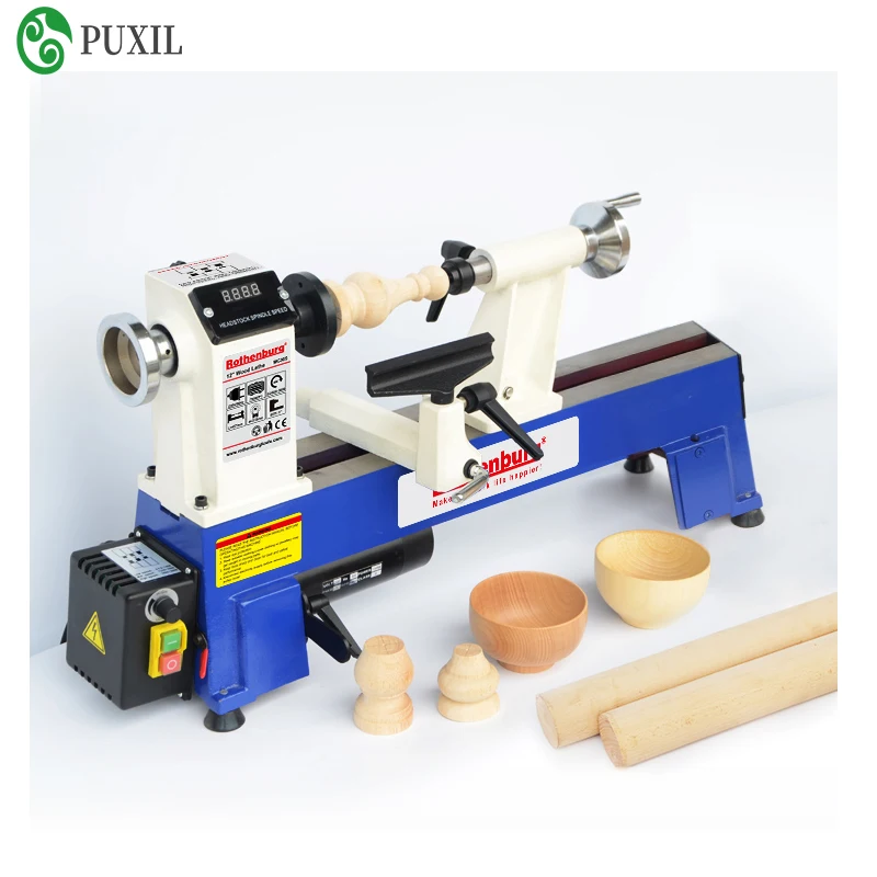 

Wood Lathe Miniature Bench Lathe Household Stepless rotary lathe machine Wood rotary machine