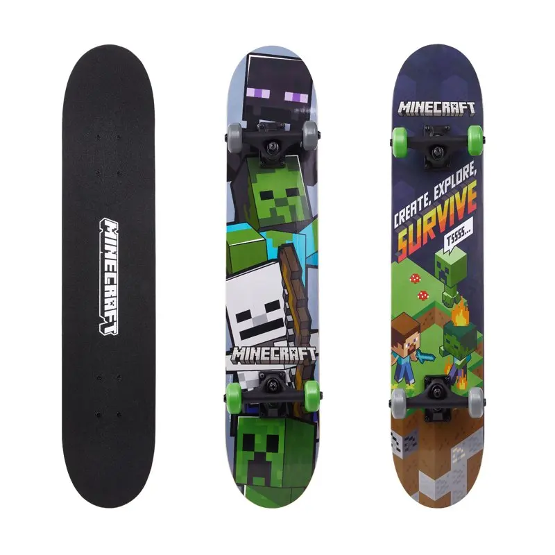 

Green Creeper 31" x 7.5" Popsicle Complete Standard Skateboard, 50mm Wheels