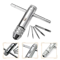 1 set t handle tap wrench professional high grade premium tap spanner tapping bits tool tap wrench for repair maintenance