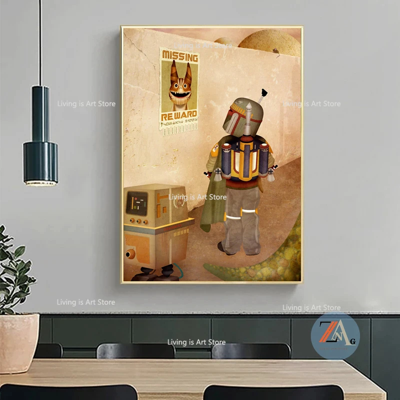 

Disney Movie Star Wars Canvas Paintings Wall Art Posters Pictures Decoration Living Room Bedroom Decor Background Painting