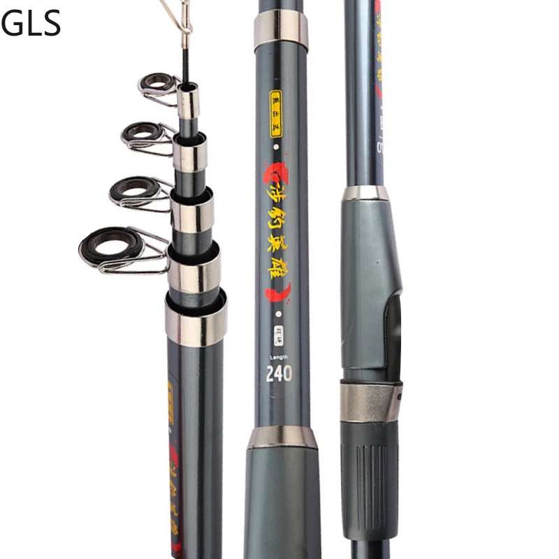 

Антикоррозийное металлическое телескопическое морское сиденье GLS, 2,1-3,6 м, стандартное сверхкороткое портативное рыболовное удилище