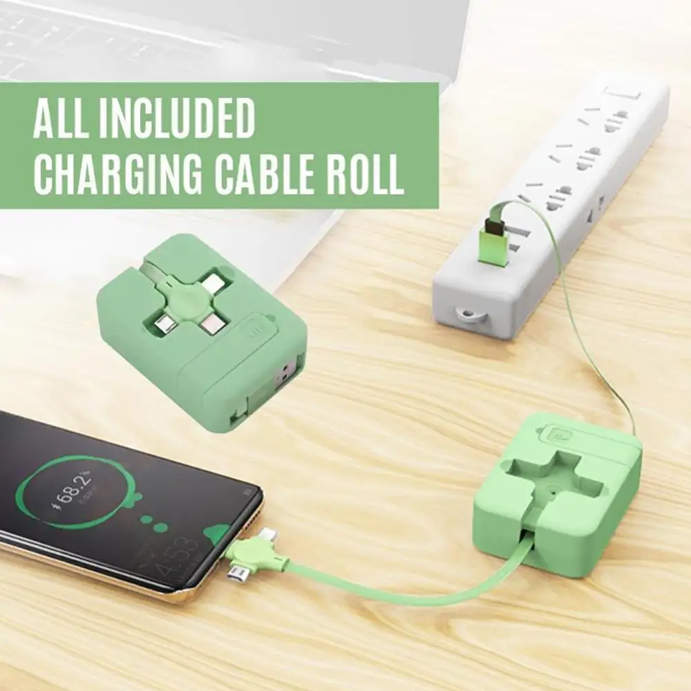RYRA 3 в 1 зарядный кабель Micro USB Type C кабель Выдвижной с держателем телефона портативный зарядный кабель для IPhone 12 11 Xiaomi (art.: 3920bf5d7aaa8) - 3920bf5d7aaa8