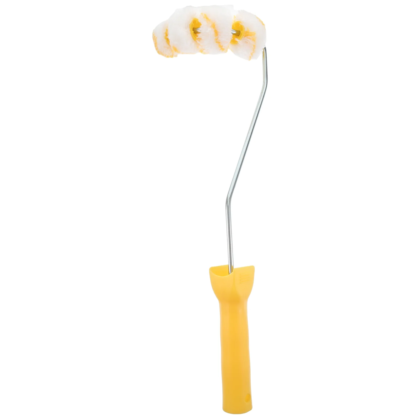 

Curved Duct Brush 4 Wheels Firefighting Pipe Arc Tube Roller Painting Iron