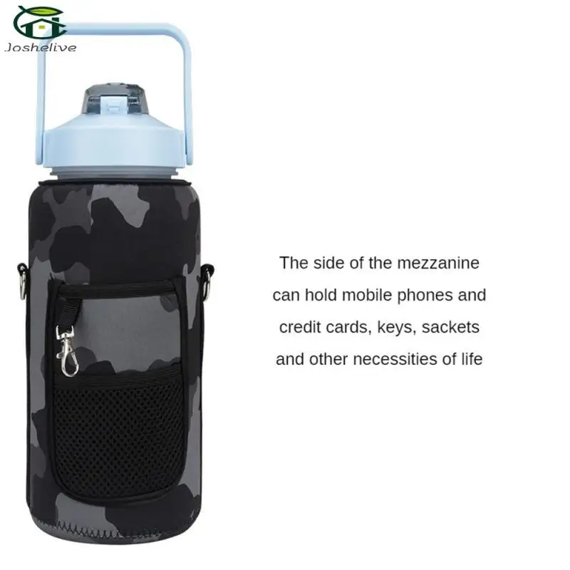 Half Gallon Jug Cover Camouflage Design Multifunction Child Carrier Leakproof Fashion Thermos Bag 64 Oz Water Bottle Protector