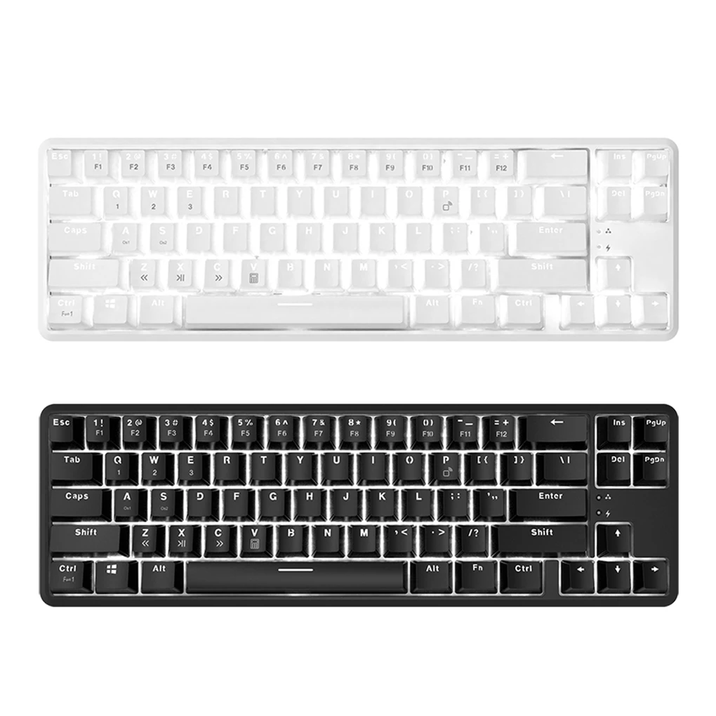 

Ajazz K680T Bluetooth-compatible Mechanical Keyboard 1000mAh Lithium Battery Household Keypad Accessories White Type 2