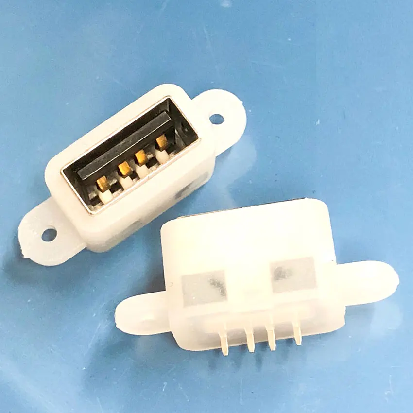 1 шт. водонепроницаемый разъем USB 2 0 для зарядки и передачи данных со встроенным