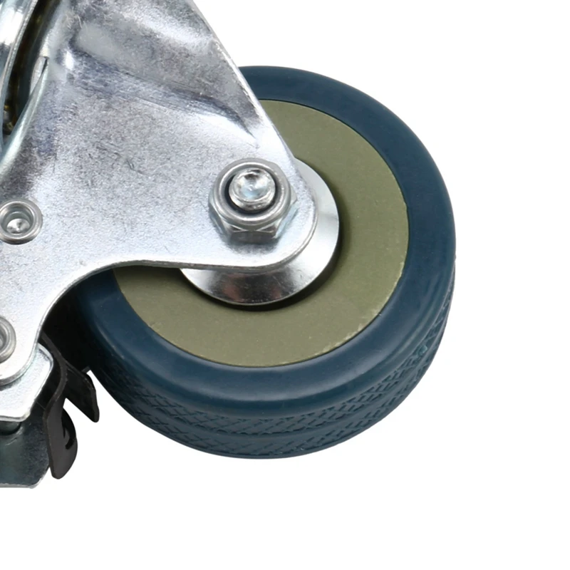 

Set Of Heavy Duty 50X17mm Rubber Swivel Castor Wheels Trolley Caster Brake 30Kgmodel:8 With Brake
