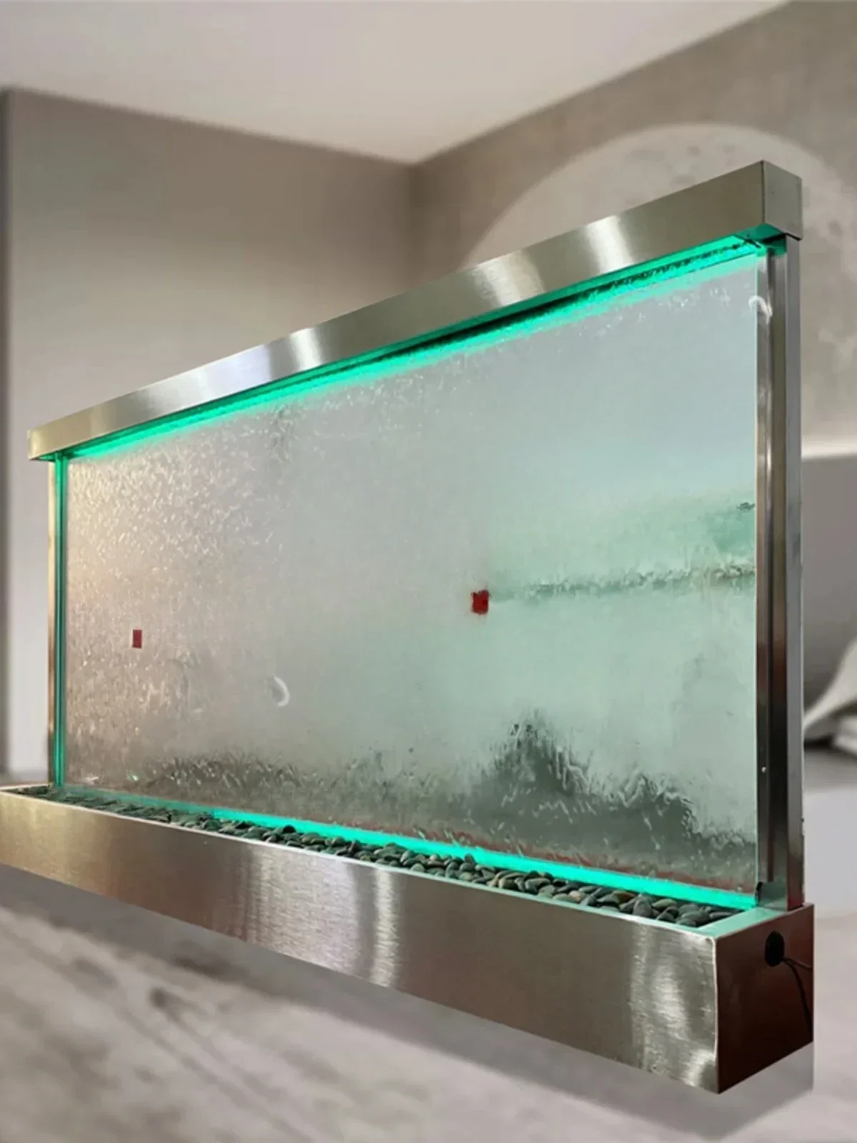 Стеклянная занавеска для воды настенный фонтан комнатные разделительные экраны