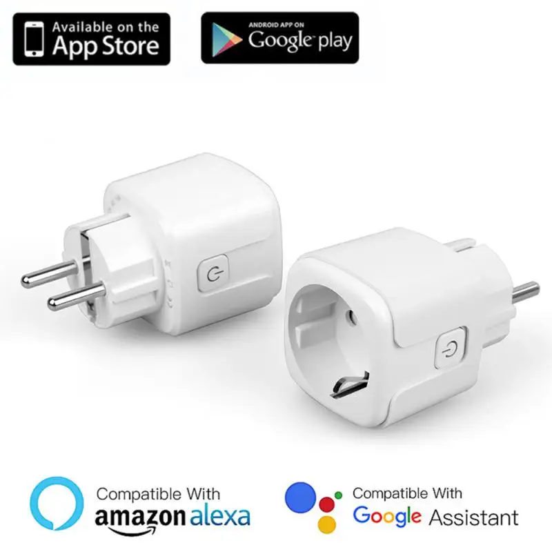 

Aubess Smart Plug WiFi Socket EU 16A Power Monitor Timing Function Aimore Alexa APP Control Works With Alexa Google Assistant