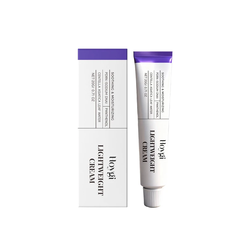 Легкий крем для лица с центеллой азиатской, 20 г, увлажняющий и успокаивающий крем для сухой кожи, ежедневный уход за лицом для восстановления водного баланса (art.: 3920d91381fd7) - 3920d91381fd7