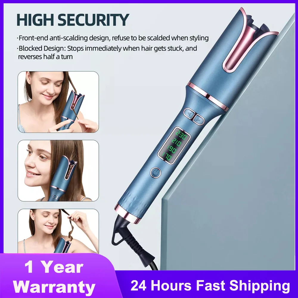 

Professional Automatic Curling Iron Auto Rotating Hair Curler Electric Ceramic Heating Hair Iron Curling Wand Rotate Wave Styler