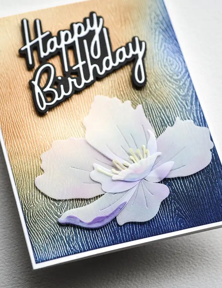 Anemone Цветущий анемон бабочка металлические Вырубные штампы Горячая фольга для