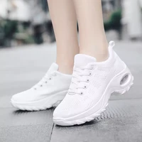 casual shoes woman sneakers 2022 lace up air mesh platform wedge shoes women sneakers vulcanized shoes female spring autumn