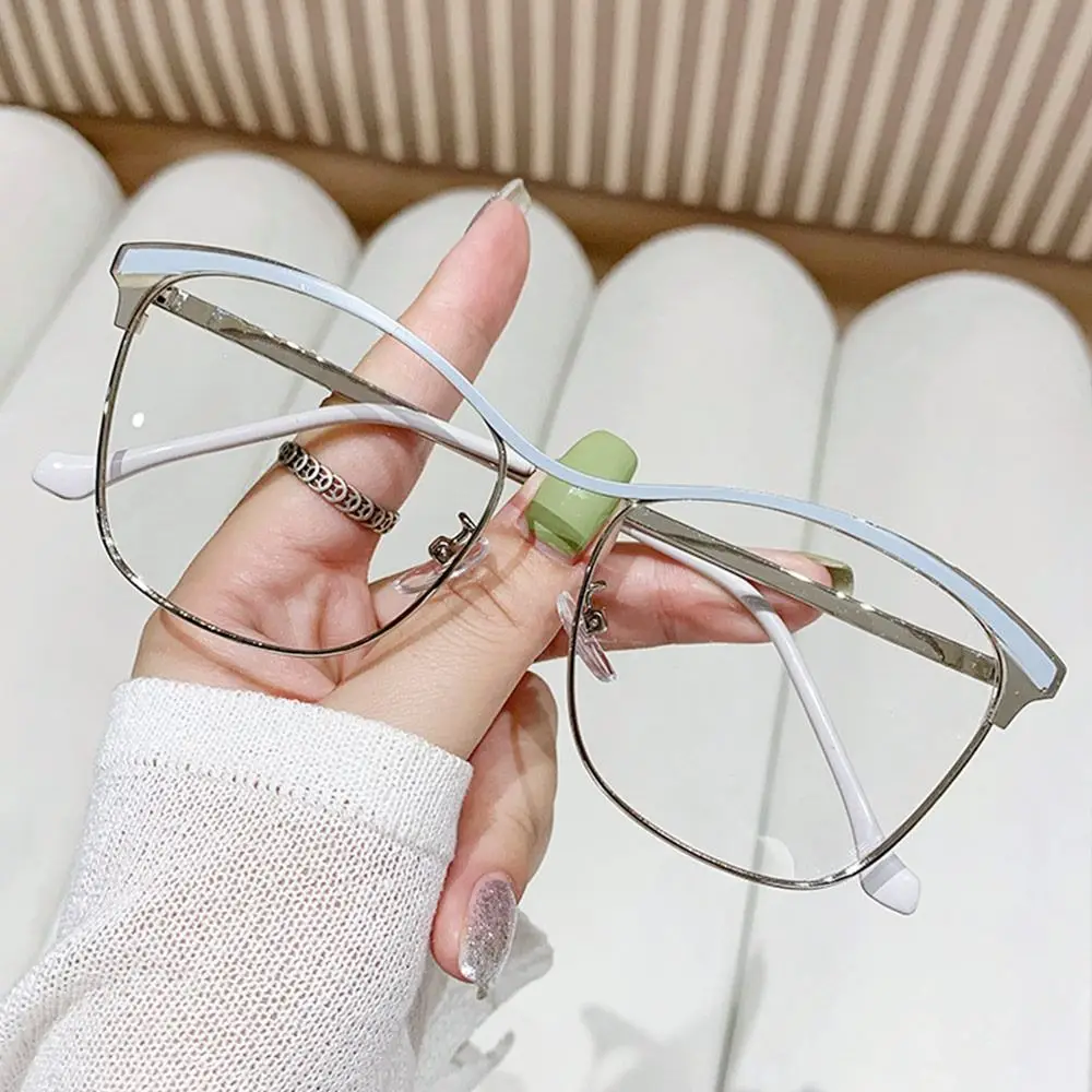 

Fashion Cat Eye Anti Blue Light Glasses Women Square Eyeglasses Frame Computer Goggles Female Optical Plain Eyewear