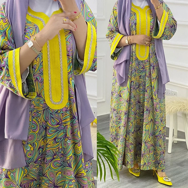 Ramadan Morocco Dress Muslim Women Abaya Prayer Diamond Embroidery Caftan Robe India Abayas Dubai Turkey Longue Vestidos Largos
