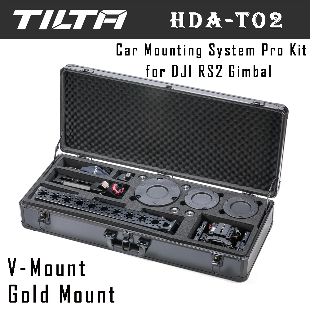 

TILTA HDA-T02-A-V HDA-T02-V Hydra Alien Car Mounting System Pro Kit for DJI RS2 Gimbal Gold Mount /V-Mount Battery Plates