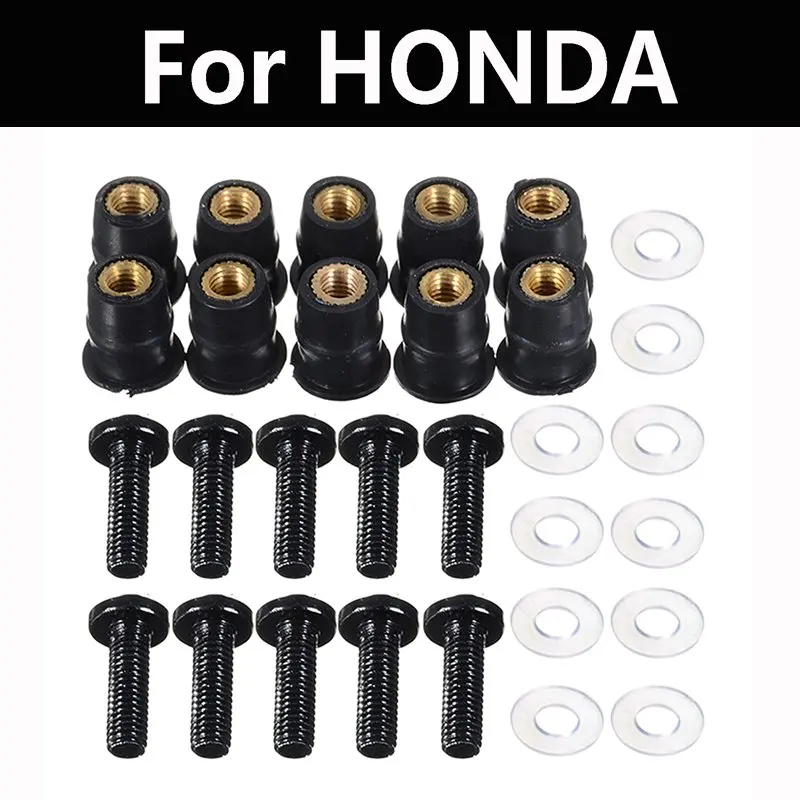 

Motorcycle fairing bolt screw nut fastener For HONDA CBR250R CBR300R CBR400R CBR500R CBR600R CBR650F