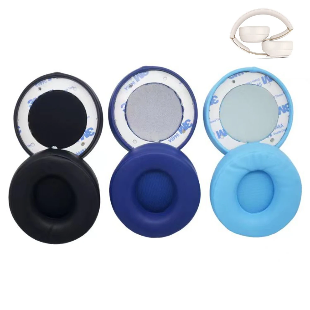 Фото 1 Pair For Beats Solo Pro Wireless Headphone Sleeve Accessories Earmuff Foam Pad Replacement Headset Protein Skin Earpads №3
