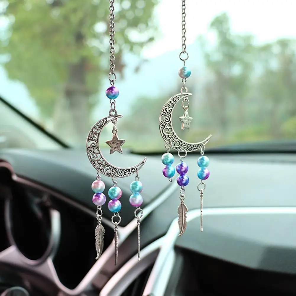 

Car Interior Pendant Rearview Mirror Hanging Ornaments Beads Car Dreamcatcher Accessories Decoration Car Stylish