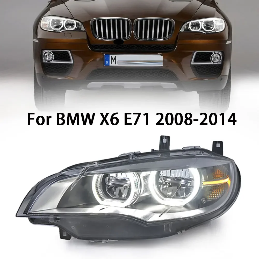 2 шт. подходят для фар BMW X6 2008-2013 E71 автомобильные DRL светодиодные фары проектор